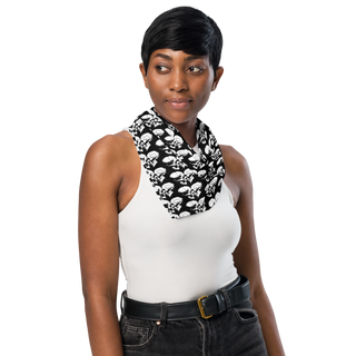 Skull Heart Kiss Bandana