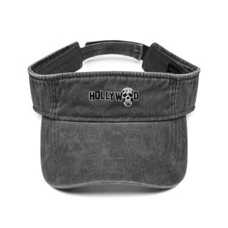 Hollywood Skull Denim Visor