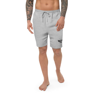 Skull Heart Kiss Men's Fleece Shorts