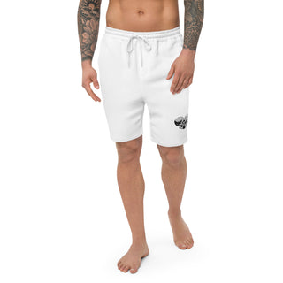 Skull Heart Kiss Men's Fleece Shorts