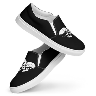 Skull Heart Kiss Men's Slip-On Shoes