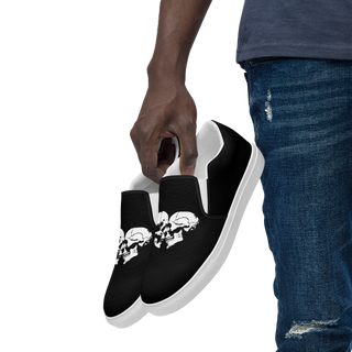 Skull Heart Kiss Men's Slip-On Shoes