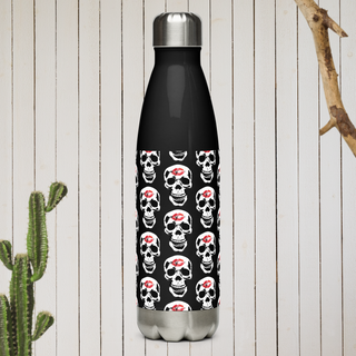 Skull Lipstick Kiss Stainless Steel Water Bottle