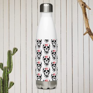 Skull Lipstick Kiss Stainless Steel Water Bottle
