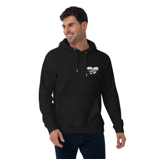 Skull Heart Kiss Men's Raglan Hoodie