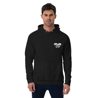 Skull Heart Kiss Men's Raglan Hoodie