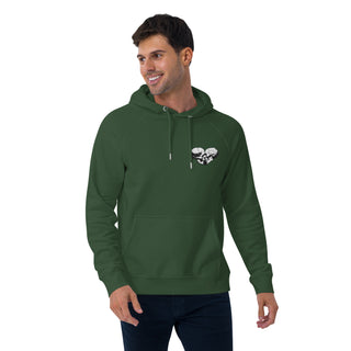 Skull Heart Kiss Men's Raglan Hoodie