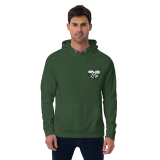 Skull Heart Kiss Men's Raglan Hoodie