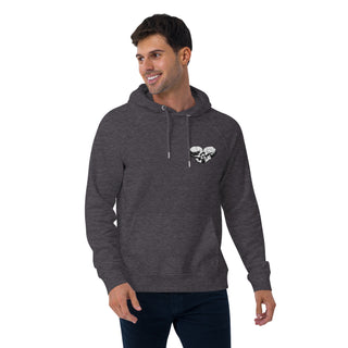 Skull Heart Kiss Men's Raglan Hoodie