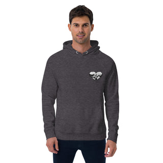 Skull Heart Kiss Men's Raglan Hoodie