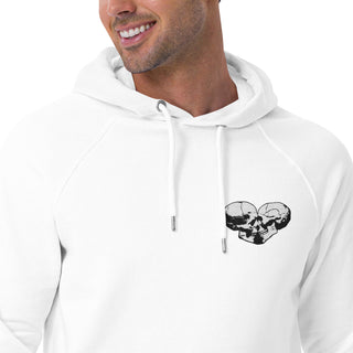 Skull Heart Kiss Men's Raglan Hoodie