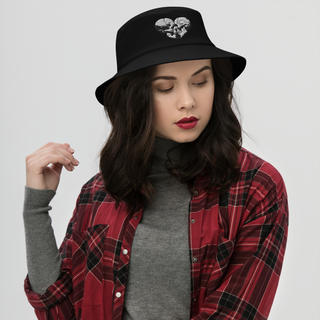 Skull Heart Kiss Bucket Hat