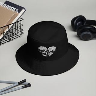 Skull Heart Kiss Bucket Hat