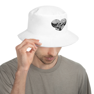 Skull Heart Kiss Bucket Hat