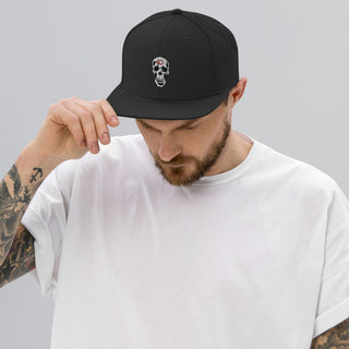 Skull Lipstick Kiss Snapback Hat