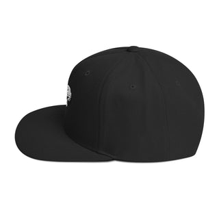 Skull Heart Kiss Snapback Hat