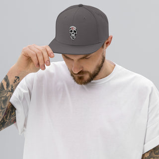 Skull Lipstick Kiss Snapback Hat
