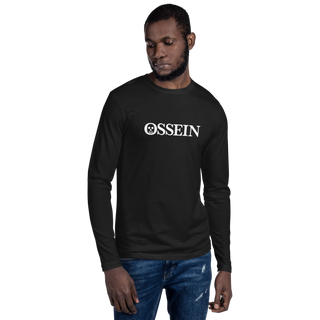 White Ossein Logo Men's Long Sleeve Shirt
