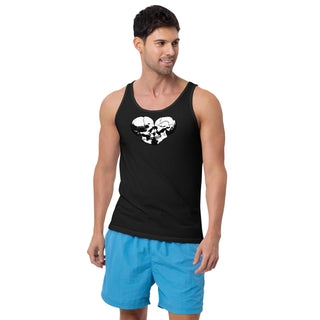 Skull Heart Kiss Men's Tank Top