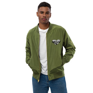 Skull Heart Kiss Men's Bomber Jacket