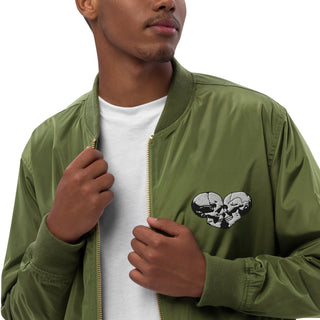 Skull Heart Kiss Men's Bomber Jacket