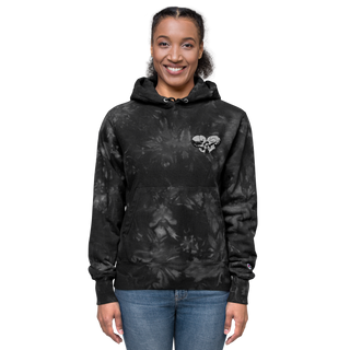 Skull Heart Kiss Women's Tie-Dye Hoodie