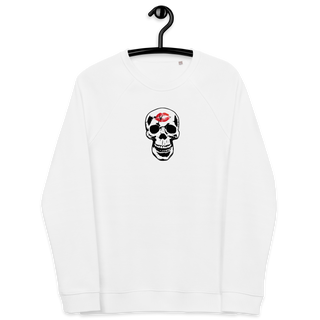 Skull Lipstick Kiss Women's Raglan Sweatshirt