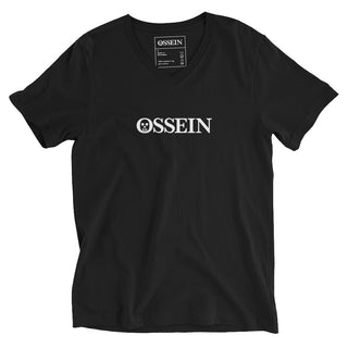 White Ossein Logo Women's V-Neck T-Shirt