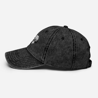 Skull Heart Kiss Vintage Cap