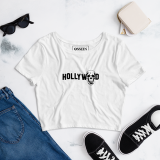 Hollywood Skull Women's Crop Tee