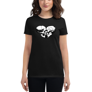Skull Heart Kiss Women's T-Shirt
