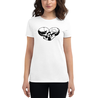 Skull Heart Kiss Women's T-Shirt