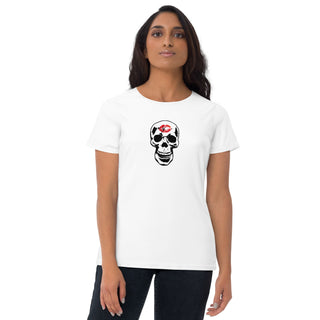 Skull Lipstick Kiss Women's Shirt